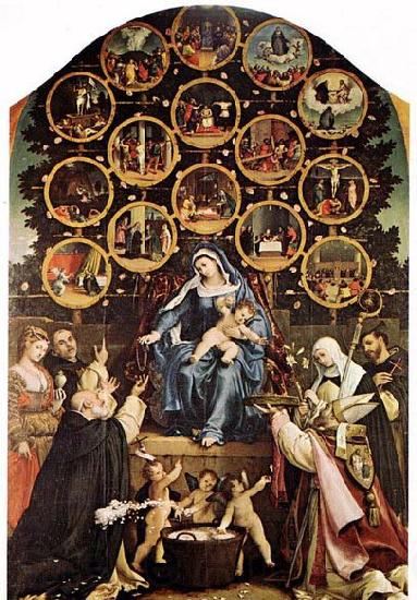 Lorenzo Lotto Madonna of the Rosary France oil painting art